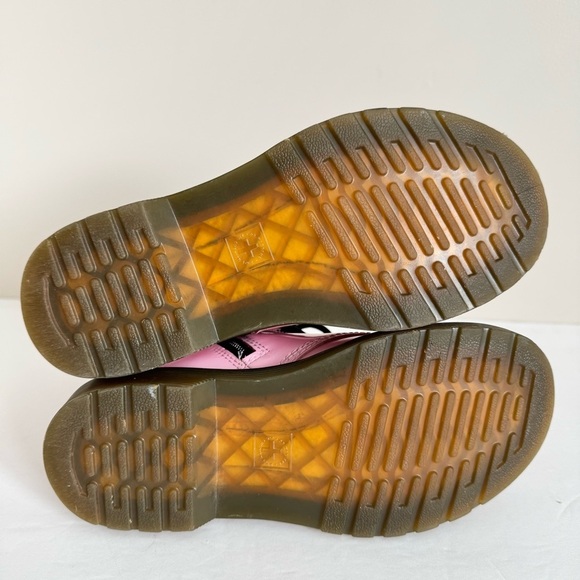 Dr. Martens 1460 J Pink Patent Leather Lace
Up/Zip Ankle Boots Size 2 - Picture 12 of 14